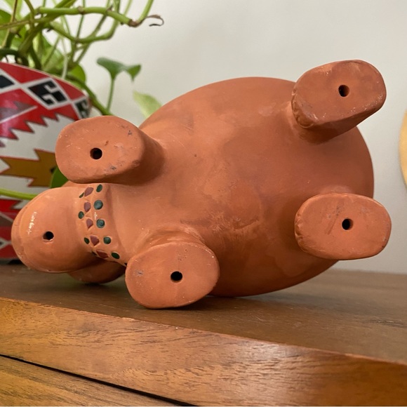 Cobble Creek Terra Cotta Turtle Wax Candle Reusable Holder - Picture 8 of 9